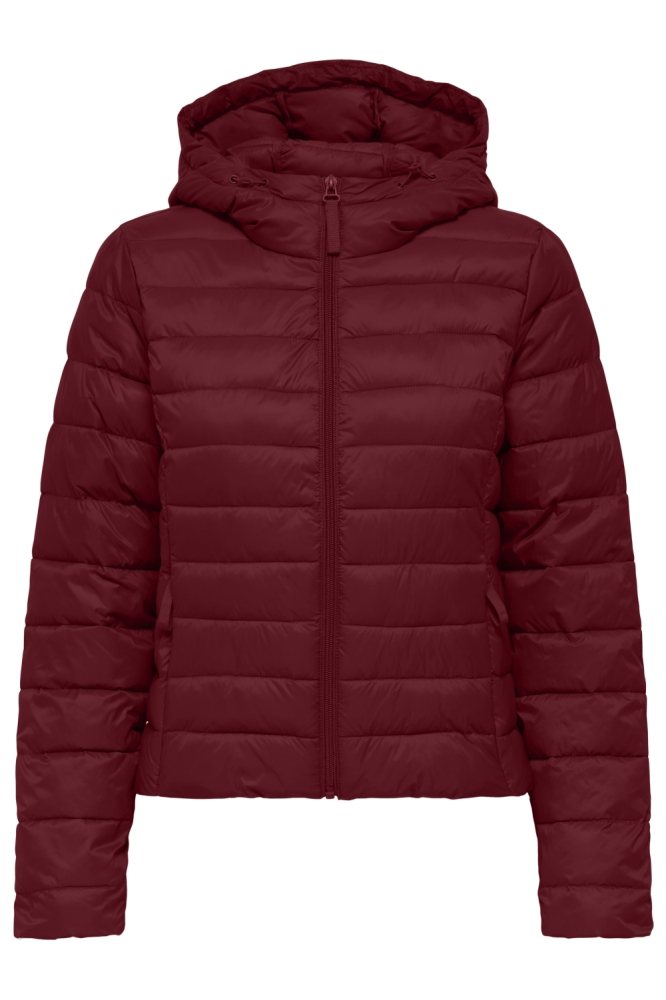 ONLTAHIA LW QUILTED HOOD JKT NOOS O 15352020 Cabernet